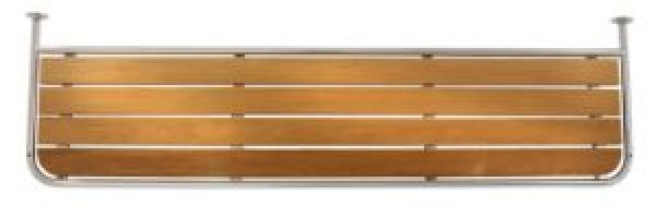 Heckplattform für Motorboot Teak, B=1900mm, H=500mm, Ro