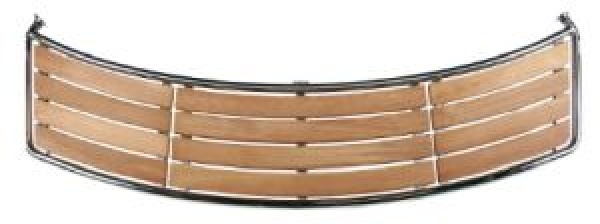 Heckplattform für Motorboot Teak, B=2000mm, H=700mm, Ro