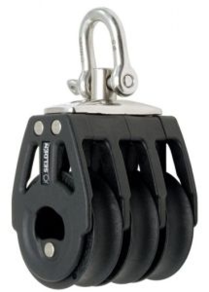 Dreischeibiger Kugellagerblock BBB60 mit Wirbel