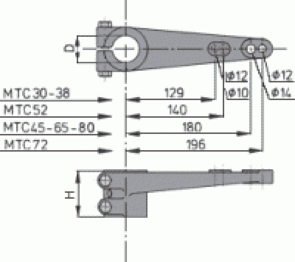 Vetus Ruderpinne 40mm