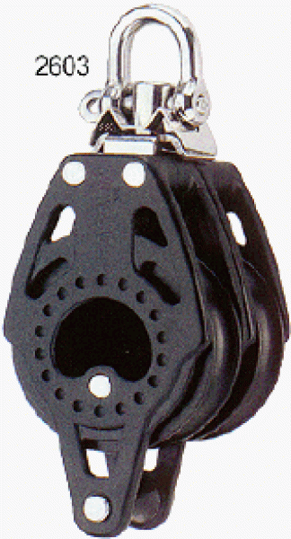 57 mm Carbo Block doppelt mit Hundsfott