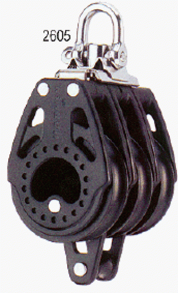57 mm Carbo Block dreifach mit Hundsfott