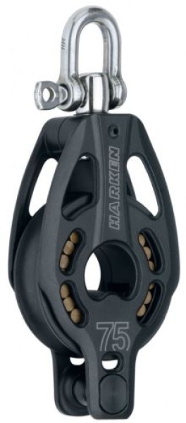 Black Magic 75 mm Air Block einfach mit Wirbel und Hund