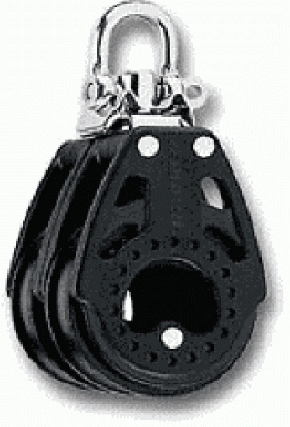 29 mm Carbo Doppel-Block mit Wirbel