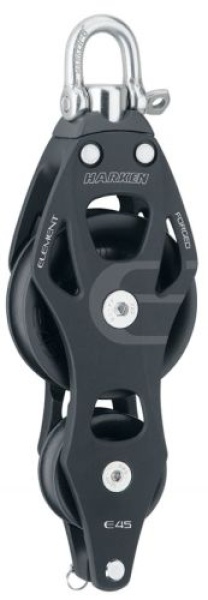 45mm Element Violinblock mit Wirbel und Hundsfott