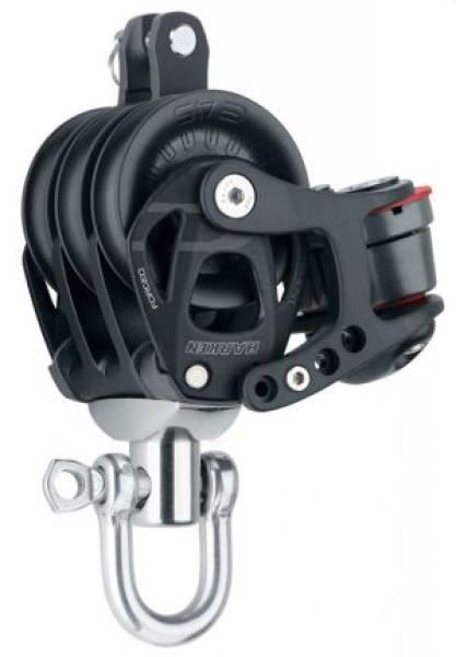 45mm Element Block, dreifach mit Klemme und Hundsfott