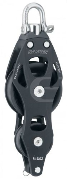 60mm Element Violoinblock mit Wirbel und Hundsfott