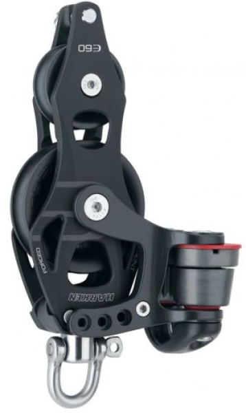 60mm Element Violinblock mit Klemme und Hundsfott