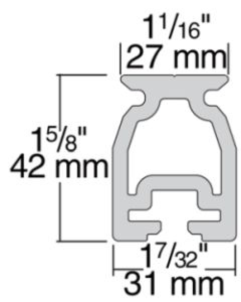CB Schiene hohes Profil 100cm