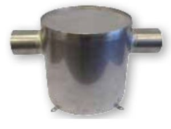 NIRO Wassersammler, Vertikal, Schlauchanschluß Ø60mm,