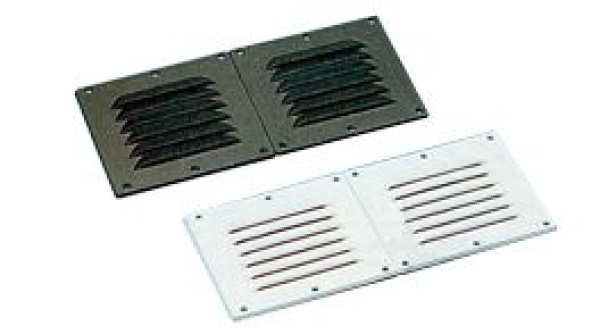 Kunststoff Lüftungsgitter, 255x115mm, weiß