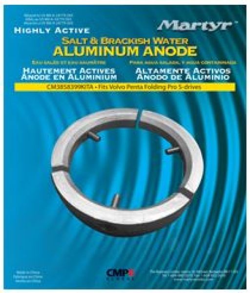 Aluminium Anodensatz Volvo folding Prop 3-blads