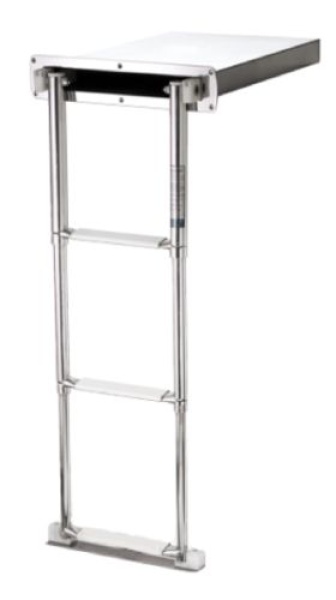 NIRO Telescopische Badeleiter in Kassette, 3-Stufen St