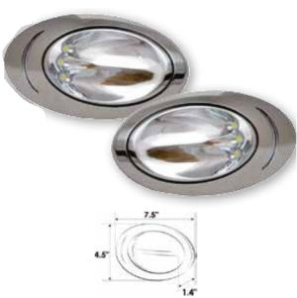Aufbau NIRO 316 High Power LED Rumpflicht 12V5W 190x11