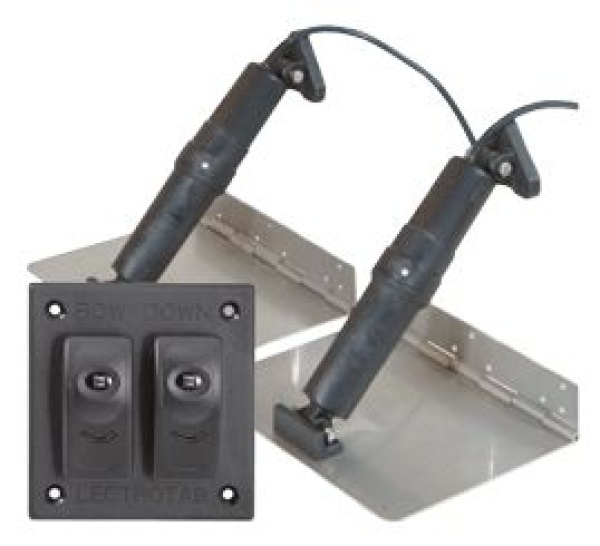 Allpa Elektrisches Trimmklappensystem, 9"X30", 12v (Boot 30'-50'/9-15m)