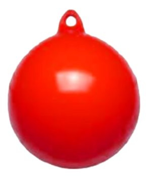 Ankerboje, Ø350mm, L=400mm, Rot (maß 1) (mit 1 Auge)