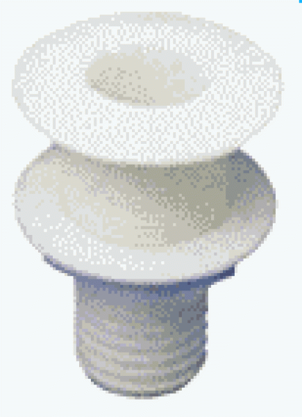 Kunststoff Borddurchlässe, 58, Abm. A=22mm, B=15mm, C=