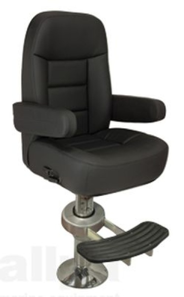 Steuerstuhl Modell Royal de Luxe, Schwarz  Anthrazit V
