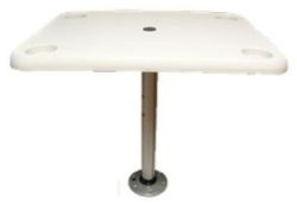 Kunststoff rechteckig Tisch Satz (406x711mm) mit Alumi