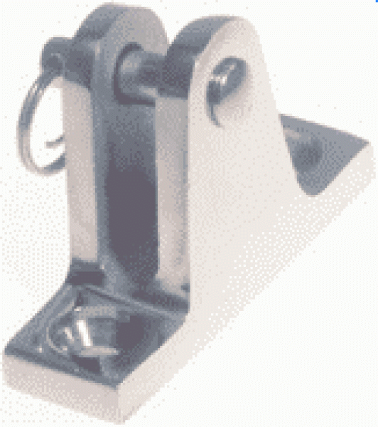 NIRO Verdeckbeschlag, schräges Modell, Fuß 22x51mm