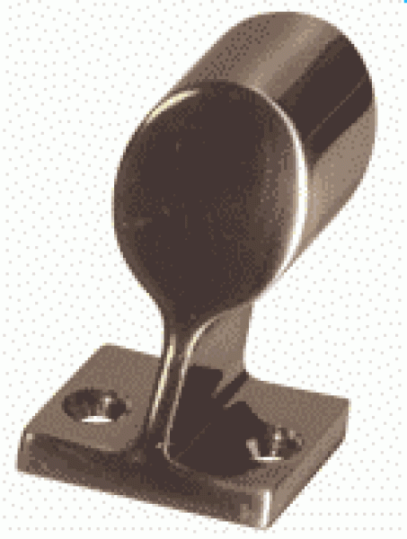 NIRO Handlauf-Endstück 60°, Ø22,25mm, H=37mm