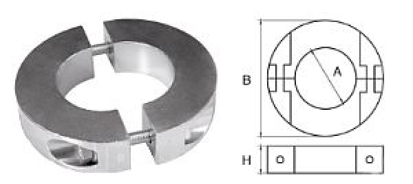 Magnesiumanode für Ø30mm Welle, ringförmig