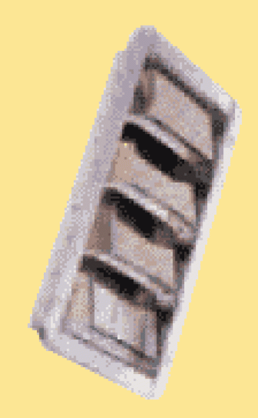 NIRO Lüftungbleche Louvre, 240x90x29mm (Einbaumaße), 2