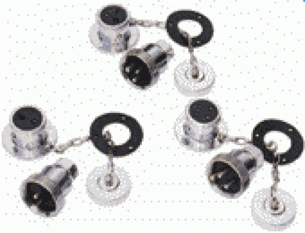 Messing verchromt Wasserdichte Stecker, 5A, 2-Anschlüs