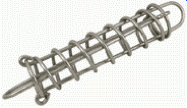 NIRO Ruckdämpfer, Ø5mm, A=260mm, B=50mm