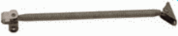 NIRO Lukenhalter mit Feder, Ø15mm, L=260mm