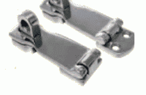 NIRO Scharnier für Hängeschloß, A=90mm, B=25mm, C=9mm