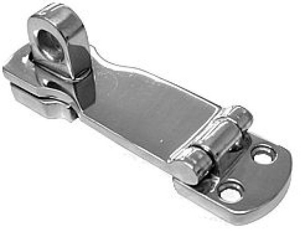 NIRO Scharnier für Hängeschloß, A=75mm, B=25mm, C=9mm