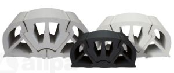 PVC Scheuerleiste, B = 125mm, Weiß (min. um 12m)