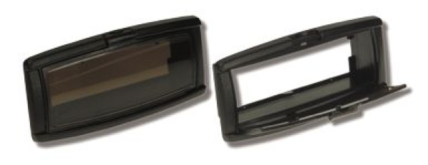 Kunststoff Radio Einbaukasten, 233x107x85mm, Schwarz