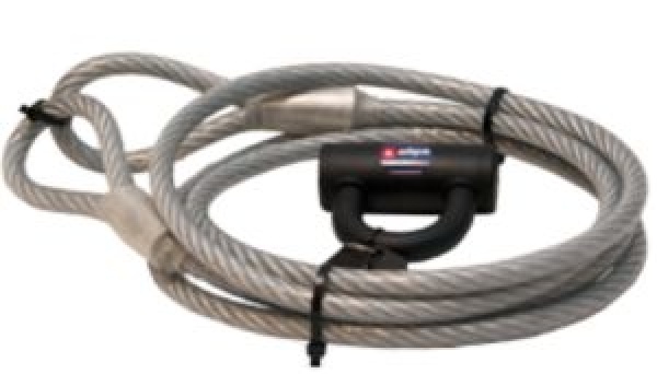 Plastifizierte Anti-Diebstahl-Kabel mit Schloß - L=3m