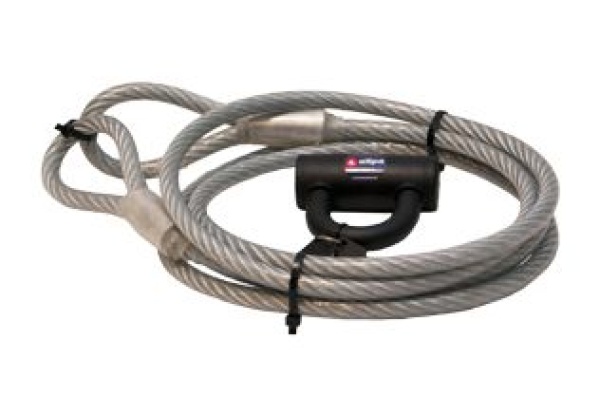 Plastifizierte Anti-Diebstahl-Kabel mit Schloß - L=5m