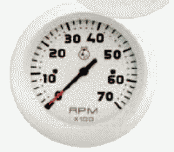 Ampere-anzeiger 60-0-60 Teleflex White Domed
