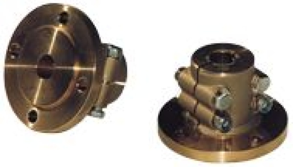 Stahl Klemmflansch, Ø35mm-Welle, Zentrierrand Ø63,5mm,