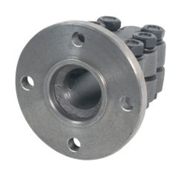 Stahl Klemmflansch, Ø30mm-Welle, Zentrierrand (F) Ø50m