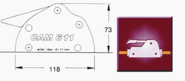 Antal Reihe von 54 Aufklebern (Engels) (voor CAM 611)
