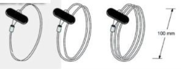 Antal Dyneema Snap Loop, Type Triple, Ø=4mm, L=700mm, A