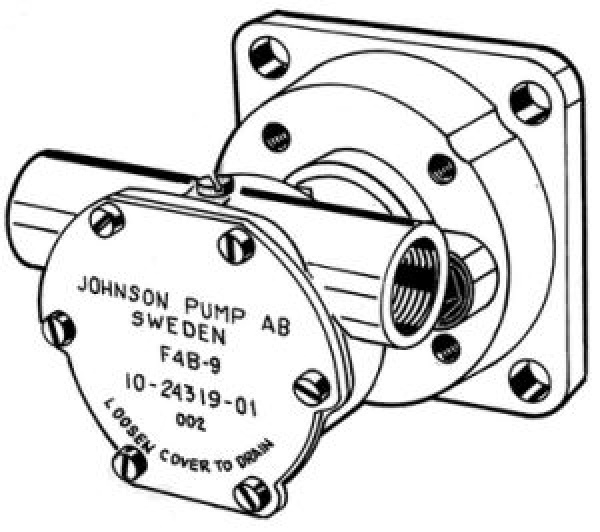 JP Bronze Kühlwasser-Impellerpumpe F4B-9 (Nanni 2.45ECO