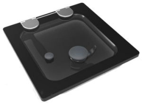 Goïot Luken Modell Opal Flush 10, Satin, Abm. 330x330mm