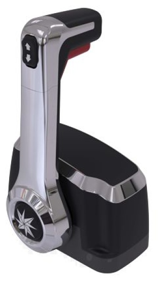 SeaStar Xtreme Single Top Mount Control, Chrome with Ne