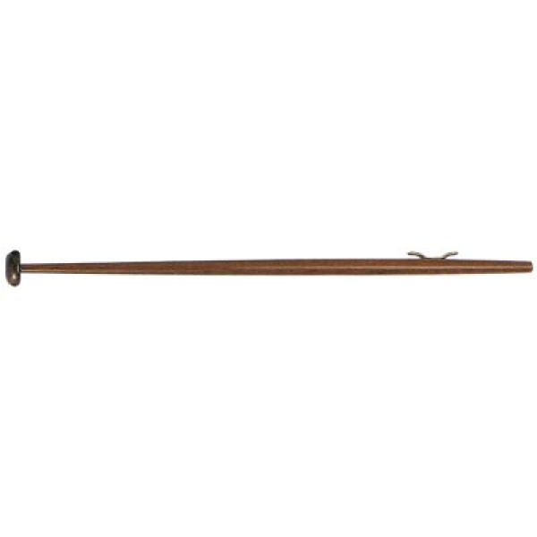 Flaggenstock, Lackiertes Holz,, L=1250mm, Ø28mm, Fuß Ø