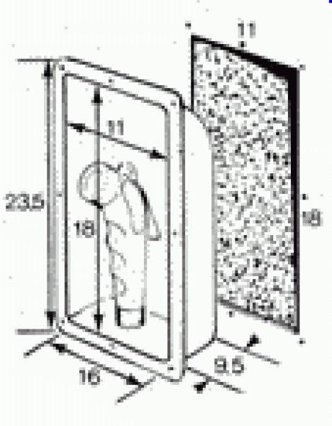 Kunststoff Einbau-box Mit Deckel  235x160mm.