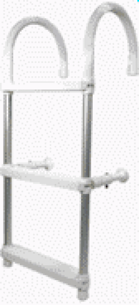 Aluminium Badeleiter mit Haken, 3-Stufen, verstellbare