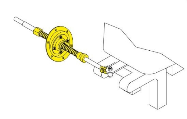SeaStar Spritzkastenhalterung 90° für Steuerkabel, komp