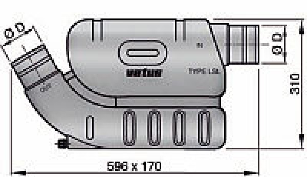 Vetus Kunststoff-Wassersammler LSL60