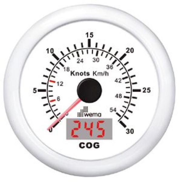 GPS Tachometer Wema 15 Knoten schwarz